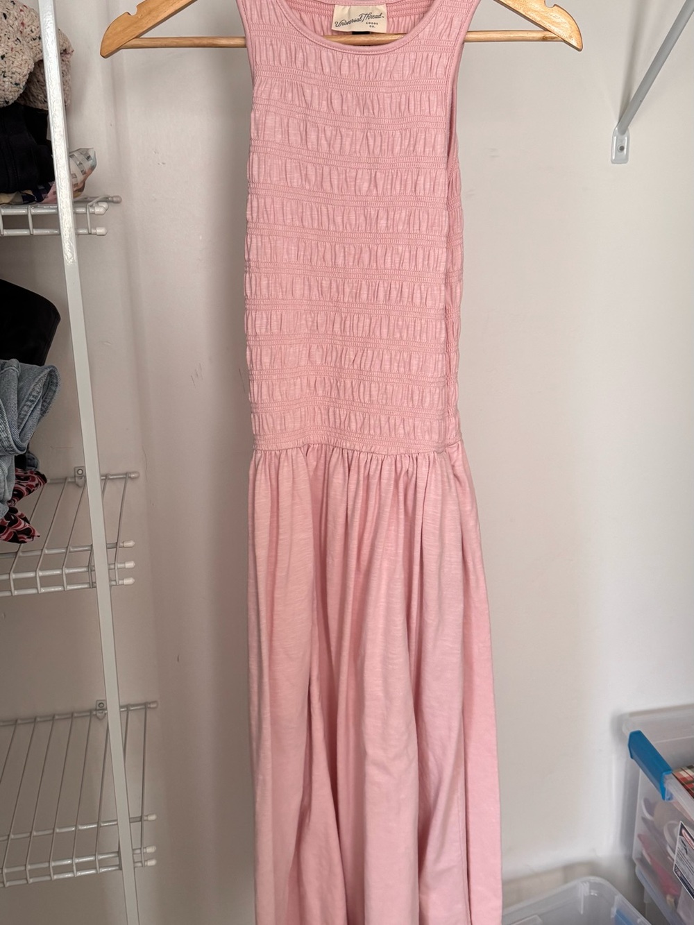 Universal Thread Pink Smocked Tank Maxi Dress